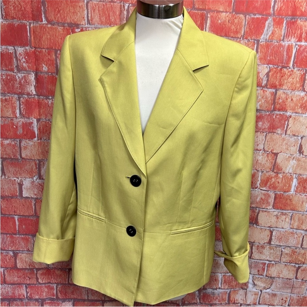 Jones Wear Golden Yellow Plus‎ Size Blazer